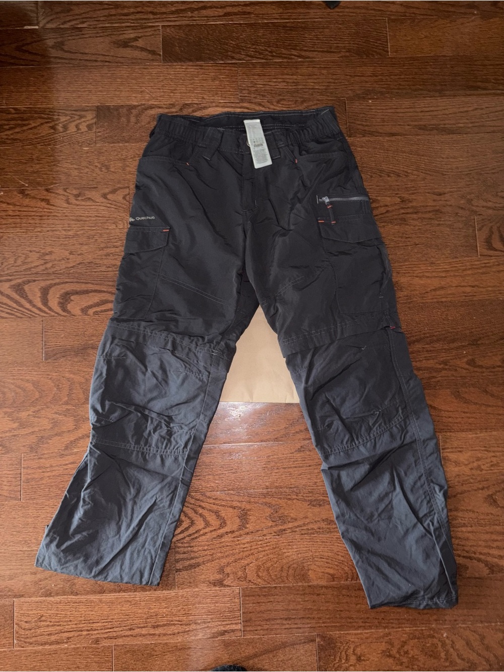 Women's Grey Cargo Utility Pants with Multi-Pocket Design